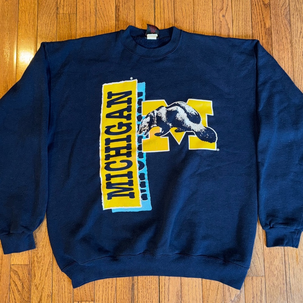 Vintage Michigan Wolverines Crewneck made in the USA